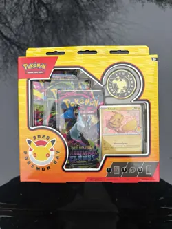 Pokemon TCG Pokemon Day 2026 Anniversary Box Pikachu Promo Card Coin Boosters - Image 1