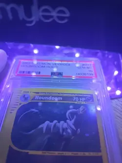 2003 POKEMON SKYRIDGE HOUNDOOM HOLO RARE PSA 10 GEM MINT CARD - Image 3