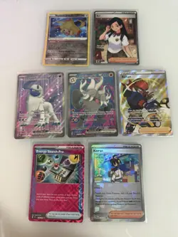 Pokemon 7 Card Lot Full Art, Radiant, Pokeball, Special Rare - Image 1