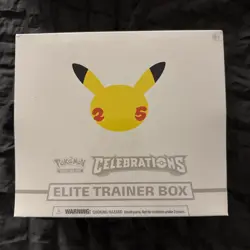 Pokemon Trading Card TCG: 25th Anniversary Celebrations Elite Trainer Box Sealed 820650809439 - Image 1