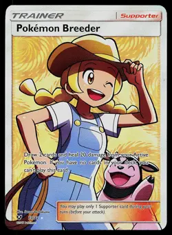 Pokemon Card - Pokemon Breeder Shining Legends 73/73 Rare Ultra 2017 - Image 1