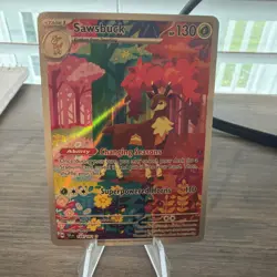 Sawsbuck 166/162 SV05: Temporal Forces - Pokemon Card - NM - Image 1