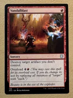 MTG Vandalblast Card, MINT, Adventures In Forgotten Realms - Image 1