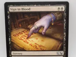 Sign in Blood M13 MTG Near Mint Black Sorcery 110/249 Magic the Gathering - Image 2