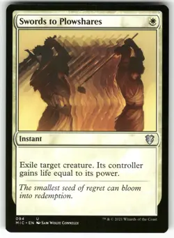 MAGIC SWORDS TO PLOWSHARES 94 COMMANDER: INNISTRAD: MIDNIGHT HUNT NM - Image 1