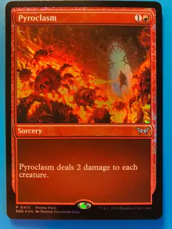 MTG 1x FOIL Pyroclasm 413 PROMO Duskmourn: House of Horror Magic Gathering x1 NM - Image 1