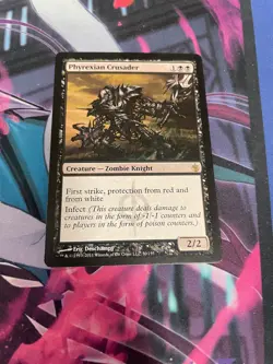 MTG - PHYREXIAN CRUSADER - RARE - MIRRODIN BESIEGED - MP - Image 1
