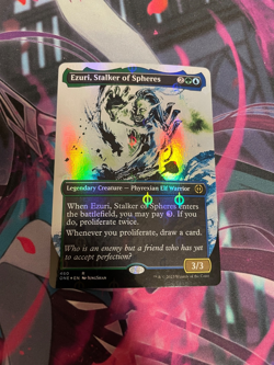 MTG - EZURI STALKER OF SPHERES - RARE - ONE - NM - STEP AND COMPLEAT FOIL - Image 1