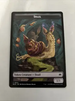 Snail Token BLB 14 MTG Bloomburrow Token Normal EN NM - Image 1