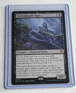 Rottenmouth Viper #107 Bloomburrow Mythic Creature MTG NM/M - Image 1