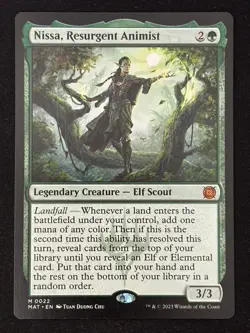 1x MTG Nissa, Resurgent Animist - March of the Machine: The Aftermath (MAT) #22 - Image 1