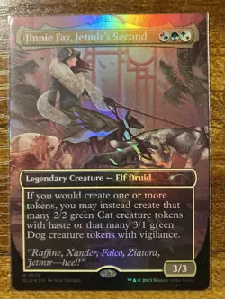 MTG✨JINNIE FAY, JETMIR’S SECOND Flip FOIL✨SLD Raining Cats & Dogs MINT Unplayed - Image 2