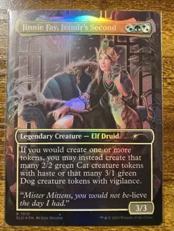 MTG✨JINNIE FAY, JETMIR’S SECOND Flip FOIL✨SLD Raining Cats & Dogs MINT Unplayed - Image 3