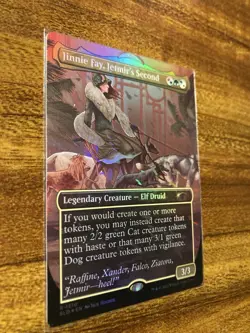 MTG✨JINNIE FAY, JETMIR’S SECOND Flip FOIL✨SLD Raining Cats & Dogs MINT Unplayed - Image 4