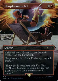 Blasphemous Act (1756) (Rainbow Foil) Secret Lair Drop Foil Magic MTG NM - Image 1