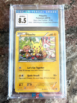 Pikachu XY95 Black Star Promo Holo CGC 8.5 NM/Mint+ Pokemon 2016 - Image 1