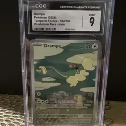 Pokemon Drampa #184 CGC 9 Mint Graded Slab - Temporal Forces 184/162 Butterfree - Image 1