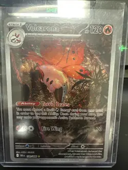 Volcarona Illustration Rare Full Art Pokemon TCG Card SV Black Bolt 100/086 - Image 1