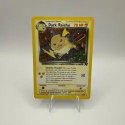 Pokemon TCG Dark Raichu 83/82 Team Rocket Secret Rare HOLO Unlimited 2000 - MP - Image 1