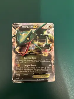 Pokemon TCG Rayquaza EX BW47 Promo Holo Rare Trading Card - Image 1