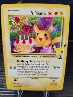 2021 Pokemon SWSH Celebrations Birthday Pikachu Classic #24 - Image 1