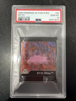 1999 Artbox Pokemon Action Flipz Series One #67 Ditto PSA 10 POP2!! - Image 1