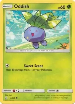 Pokemon - Oddish - 2/236 - Cosmic Eclipse - Reverse Holo - NM/M - Image 1
