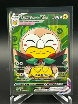 Pokemon TCG Pikachu Cosplay Rowlet Custom Fan Art NM - Image 1