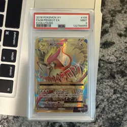 Pokemon XY Evolutions Mega Pidgeot EX #105/108 2016, PSA 9 - Image 1