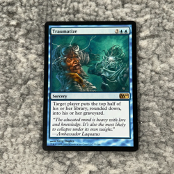 Traumatize MTG Core Set 2010 Magic The Gathering Blue Rare Light Play LP - Image 1