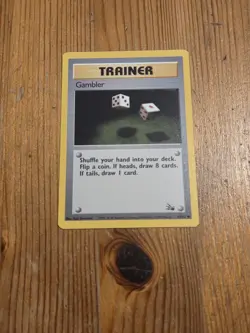 Pokemon TCG Gambler Fossil 60 Regular Common - Image 1