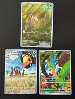 3x SV IR Illustration Rare Lot Feebas Surging Sparks Paldea /193 Pokemon Card - Image 1