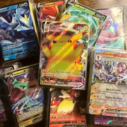 100 Pokemon Card Lot - GX, VMAX, Booster Pack Included, Surging Sparks And More! - Image 1