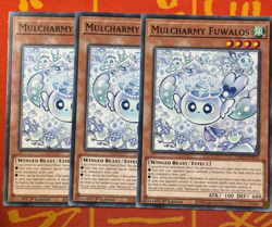 YUGIOH MULCHARMY FUWALOS COMMON NM L26D-ENX12 x3 PLAYSET - Image 1