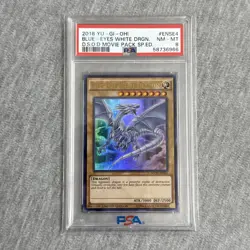 Yu-Gi-Oh! Blue-Eyes White Dragon #MVP1-ENSE4 Limited Edition PSA 8 - Image 1