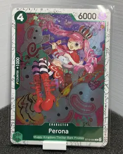 Bandai One Piece CCG Perona Foil Character Card ST12-005 6000 Counter+1000 - Image 1