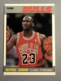 1987 Fleer Michael Jordan #59 Very Clean In Mint Condition His 2nd Ever Card! - Image 1