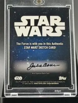 Topps Star Wars Sketch Card by Julie Anne - Image 2