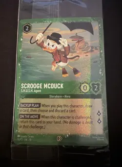 Disney Lorcana TCG Scrooge Mcduck-S.H.U.S.H. Agent Promo Foil Card 36/P3 - Image 1