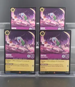 Disney Lorcana Rafiki - Mystical Fighter 36/204 Fabled Rare 4 Cards - Image 1