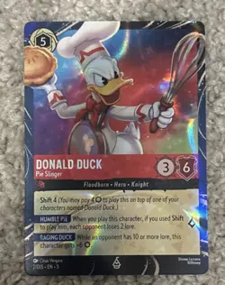 Disney Donald Duck - Pie Slinger Card 5 Lorcana TCG Collectible Card - Image 1