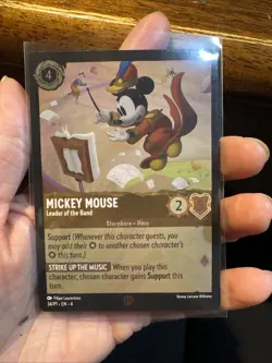 Mickey Mouse - Leader of the Band 34 Disney Lorcana Promo Cards Cold Foil - Image 1