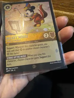 Mickey Mouse - Leader of the Band 34 Disney Lorcana Promo Cards Cold Foil - Image 3