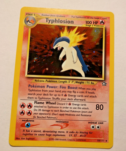Pokemon Typhlosion TCG Neo Genesis 18 Holo Unlimited Rare Card 18 /111 - Image 1