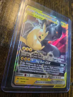 Pokemon Pikachu & Zekrom GX TAG TEAM Ultra Rare Sun & Moon 33/181 240 HP Card - Image 4