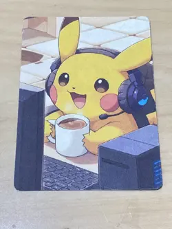 Anime ART STYLE Pikachu Fan Full Art Pokemon Custom Card/perfect bookmark - Image 1