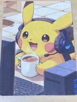 Anime ART STYLE Pikachu Fan Full Art Pokemon Custom Card/perfect bookmark - Image 3