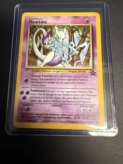 Mewtwo 12/53 Wotc Promo Regular Pokemon Card Vintage - Image 1