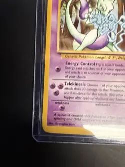 Mewtwo 12/53 Wotc Promo Regular Pokemon Card Vintage - Image 4