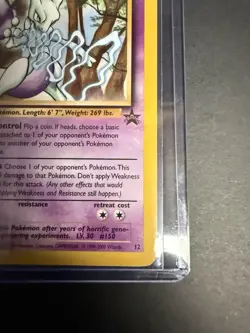 Mewtwo 12/53 Wotc Promo Regular Pokemon Card Vintage - Image 5